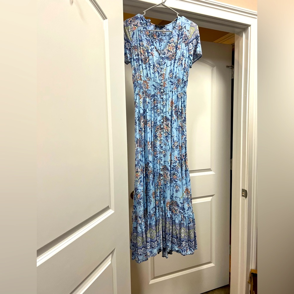 Long casual floral dress